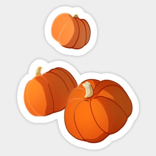 Pumpkins in Fall Autumn Holiday Sticker